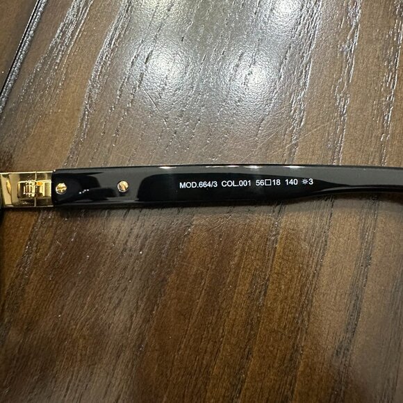 NEW Cazal Legends 664/3 001 Shiny Black Gold Grey Gradient Sunglasses - Picture 6 of 9